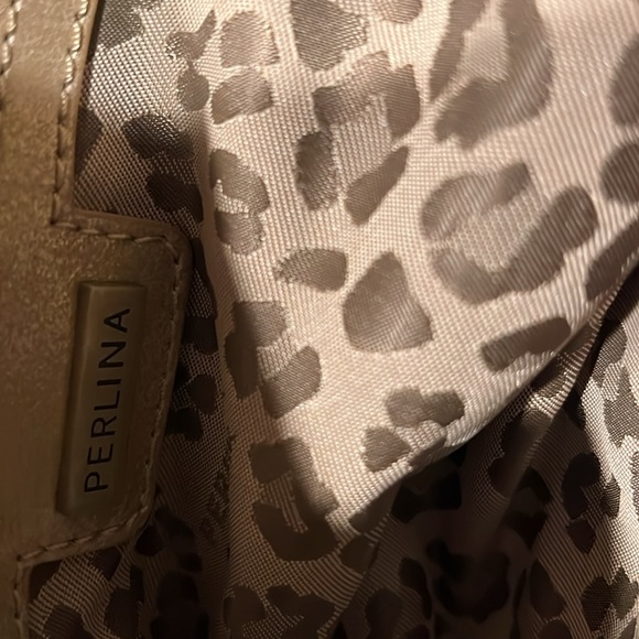 **Perlina gold leather satchel purse - Picture 7 of 7